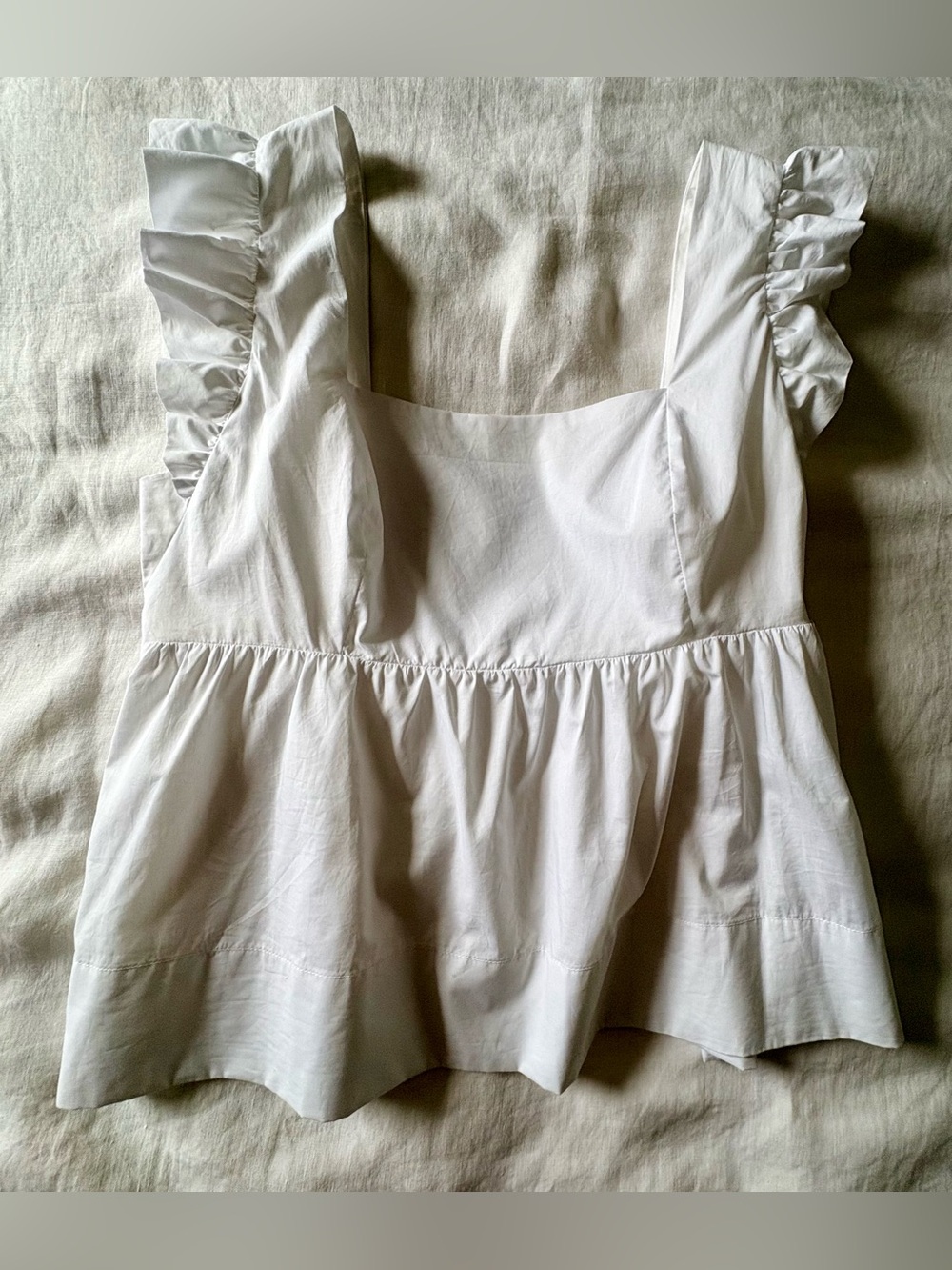 Lilly Pulitzer Tiana Babydoll Cotton Top Size 12 NWT Resort White - Picture 4 of 11